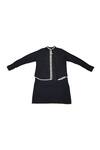 Buy_KA-Sha_Black Cotton And White Organic Kurta _Online_at_Aza_Fashions