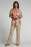 Buy_Taroob_Multi Color Silk, Modal, Satin Embroidery Collared Bageecha Shirt _Online_at_Aza_Fashions