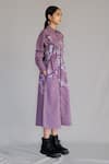 Buy_Anurag Gupta_Purple Crepe High Neck Mauve Map Long Dress _Online_at_Aza_Fashions