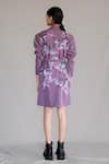Shop_Anurag Gupta_Purple Collared Mauve Map Coat Dress _at_Aza_Fashions