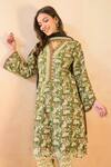 Shop_Nero India_Black Chanderi Mul Dupatta _at_Aza_Fashions