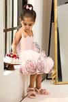 Pnk Isha Arora (Pink)_Pink Cotton Whispers Dress _Online_at_Aza_Fashions