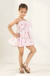 Pnk Isha Arora (Pink)_Pink Cotton Fruity Flair Dress _Online_at_Aza_Fashions