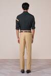 Shop_S&N By Shantnu Nikhil_Emerald Green Rayon Slim Fit Designer Shirt _at_Aza_Fashions