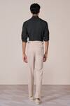 Shop_S&N By Shantnu Nikhil_Green Embroidery Military Slim Fit Designer Shirt _at_Aza_Fashions