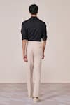 Shop_S&N By Shantnu Nikhil_Black Rayon Slim Fit Designer Shirt _at_Aza_Fashions