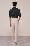 Shop_S&N By Shantnu Nikhil_Green Rayon Embroidery Military Slim Fit Designer Shirt _at_Aza_Fashions