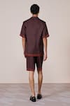 Shop_S&N By Shantnu Nikhil_Black Silk, Twill Adamas Print Shirt _at_Aza_Fashions