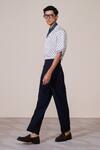 S&N By Shantnu Nikhil_Off White Silk Adamas Print Twill Shirt _Online_at_Aza_Fashions