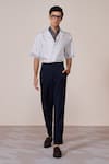 Buy_S&N By Shantnu Nikhil_Off White Silk Adamas Print Twill Shirt _at_Aza_Fashions