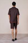 Shop_S&N By Shantnu Nikhil_Black Silk, Twill Adamas Print Shirt _at_Aza_Fashions