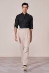 Buy_S&N By Shantnu Nikhil_Black Rayon Designer Slim Fit Shirt _at_Aza_Fashions