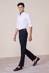 S&N By Shantnu Nikhil_Off White Cotton Designer Slim Fit Shirt _Online_at_Aza_Fashions