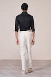 Shop_S&N By Shantnu Nikhil_Black Cotton Embroidery Slim Fit Designer Shirt _at_Aza_Fashions