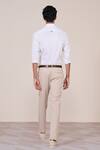 Shop_S&N By Shantnu Nikhil_White Cotton Embroidery Designer Slim Fit Shirt _at_Aza_Fashions