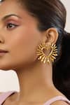 Shop_Mnsh_Gold Plated Amour Heart Earrings _Online_at_Aza_Fashions