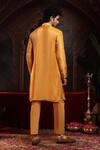 Miku Kumar_Yellow Tissue, Organza Embroidery Reshav Kurta Set _Online_at_Aza_Fashions