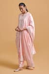 Buy_Gulabo By Abu Sandeep_Pink Modal, Chanderi Sequins, Embroidery Dupatta _Online_at_Aza_Fashions