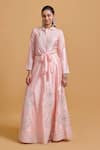 Buy_Gulabo By Abu Sandeep_Pink Modal, Chanderi Sequins, Embroidery Lehenga Skirt _Online_at_Aza_Fashions