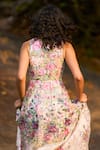 Buy_Dash And Dot_Multi Color Polyester Embroidery, Sequins Sweetheart Floral Fit And Flare Gown _Online_at_Aza_Fashions