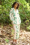 Buy Dash And Dot Multi Color Viscose Collared Foliage Print Shirt And Pant Set Online at Aza Fashions Buy_Dash And Dot_Multi Color Viscose Collared Foliage Print Shirt And Pant Set _Online_at_Aza_Fashions