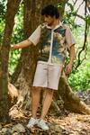 Buy_Dash And Dot_Multi Color Cotton Landscape Print Shorts Set _at_Aza_Fashions