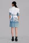 Shop_Anurag Gupta_White Crepe Collared Designer Industry Coat Dress _at_Aza_Fashions