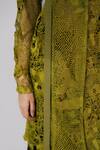 Shop_Anurag Gupta_Yellow Lace Map Embroidery Coat _Online_at_Aza_Fashions