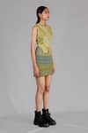Anurag Gupta_Multi Color Round Neck Lime Knitted Top _Online_at_Aza_Fashions