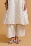 Gulabo By Abu Sandeep_Off White Cotton Embroidery Designer Dupatta _Online_at_Aza_Fashions