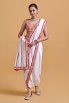 Buy_Gulabo By Abu Sandeep_Multi Color Chanderi Embroidery Scoop Neck Designer Blouse _at_Aza_Fashions