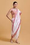 Gulabo By Abu Sandeep_Multi Color Chanderi Embroidery Scoop Neck Designer Blouse _Online_at_Aza_Fashions