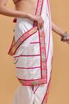 Gulabo By Abu Sandeep_Multi Color Chanderi Embroidery Scoop Neck Designer Blouse _at_Aza_Fashions