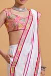 Buy_Gulabo By Abu Sandeep_Multi Color Chanderi Embroidery Scoop Neck Designer Blouse 