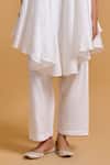 Gulabo By Abu Sandeep_Off White Chanderi Embroidery Round Neck Designer Kurta Pant Set _Online_at_Aza_Fashions