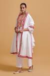 Shop_Gulabo By Abu Sandeep_Off White Chanderi Embroidery Designer Dupatta _at_Aza_Fashions