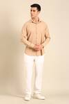 Buy_Mayank Modi - Men_Beige Cotton Malai Shirt _at_Aza_Fashions