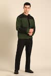 Buy_Mayank Modi - Men_Green Cotton Malai Bomber Jacket _at_Aza_Fashions