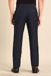 Shop_Mayank Modi - Men_Blue Cotton Designer Malai Trouser _Online_at_Aza_Fashions