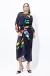 Buy_Pop Sugar_Black Organza Round Neck Floral Print Top _Online_at_Aza_Fashions