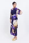 Pop Sugar_Purple Organza Round Neck Floral Top _Online_at_Aza_Fashions