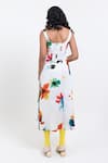 Shop_Pop Sugar_Multi Color Cotton Square Neck Floral Print Midi Dress _at_Aza_Fashions
