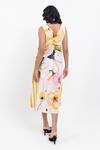 Shop_Pop Sugar_Multi Color Cotton V-neck Floral Print Midi Dress _at_Aza_Fashions