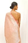 Shop_Neha & Tarun_Peach Silk Woven Saree With Blouse Piece _at_Aza_Fashions