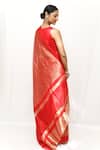 Shop_Neha & Tarun_Red Silk Woven Saree With Blouse Piece _at_Aza_Fashions
