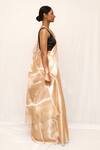 Neha & Tarun_Gold Silk Woven Saree With Blouse Piece _Online_at_Aza_Fashions