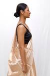 Shop_Neha & Tarun_Gold Silk Woven Saree With Blouse Piece _Online_at_Aza_Fashions