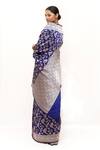Shop_Neha & Tarun_Blue Silk Designer Woven Saree _at_Aza_Fashions