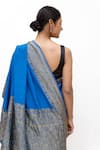 Neha & Tarun_Blue Silk Designer Saree _Online_at_Aza_Fashions
