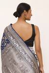 Buy_Neha & Tarun_Blue Silk Zari Designer Woven Saree _Online_at_Aza_Fashions